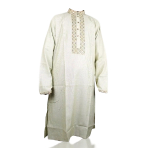 Kashmir Men's Panjabi - Indian - Silver
